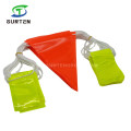 Traffic Road/Street Safety Warning Anti-UV/Waterproof PVC/Polyester/Nylon/Plastic Printing Reflective/Fluorescent Color Square/Triangle Delineator String